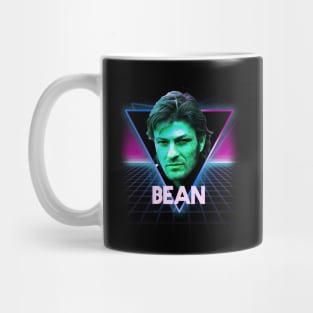 Sean Bean Retro 80s Neon Landscape Mug